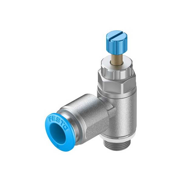One-Way Flow Control Valve GRLA-1/8-QS-8-RS-D